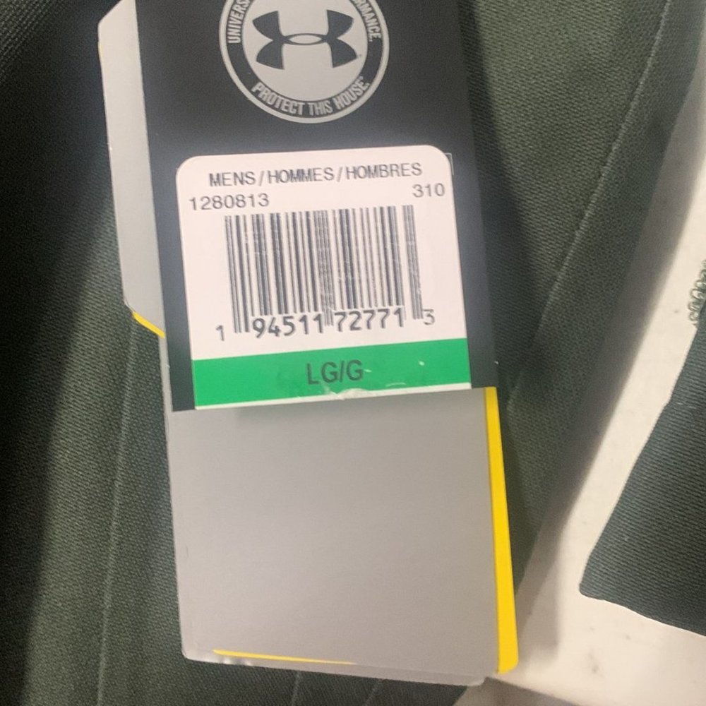 UA Winter Jacket for Men Insulated Green Under Armour Coat Hooded 1280813 310 - Picture 11 of 16